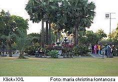 Brunnen im Park der Festung Fort Santiago, Intramuros Manila Philippinen