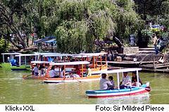 Boote mieten auf einem See im Burham Park