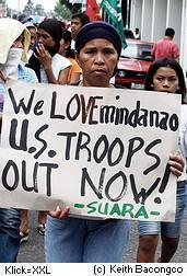 Proteste der Moros Mindanao Philippinen