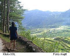 Spazieren gehen in der Umgebung von Sagada, Philippinen