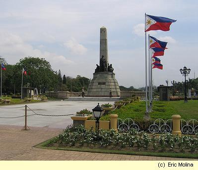 Denkmal Nationalheld Jose Rizal im Rizal Park Manila, Philippinen